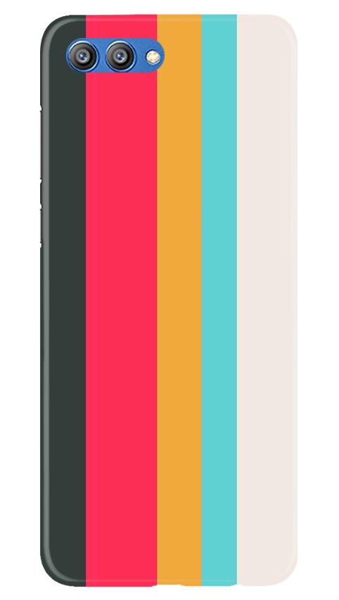 Color Pattern Mobile Back Case for Honor View 10 (Design - 369)