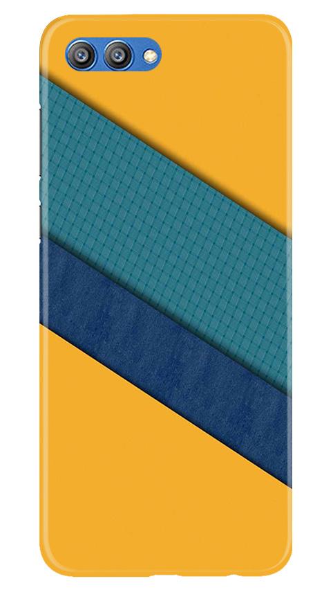 Diagonal Pattern Mobile Back Case for Honor View 10 (Design - 370)