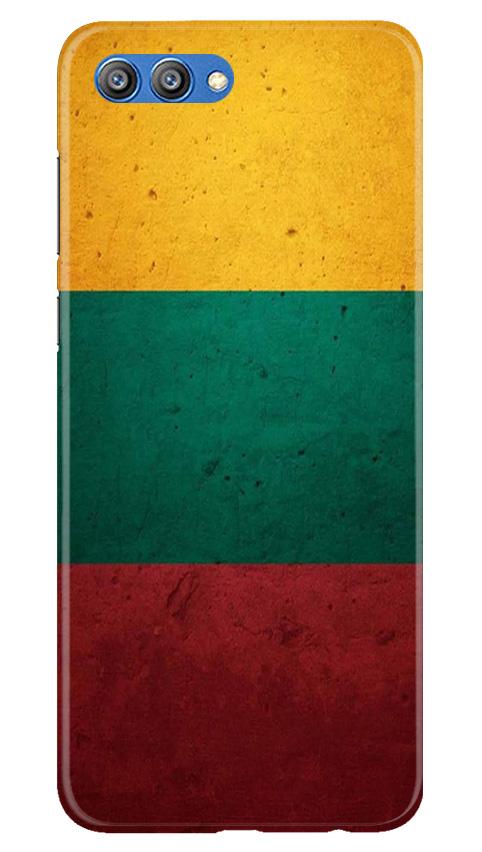 Color Pattern Mobile Back Case for Honor View 10 (Design - 374)