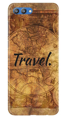 Travel Mobile Back Case for Honor View 10 (Design - 375)