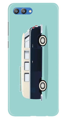 Travel Bus Mobile Back Case for Honor View 10 (Design - 379)