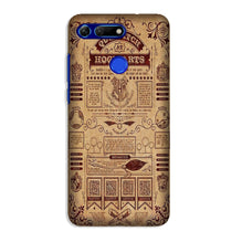 Hogwarts Mobile Back Case for Honor View 20 (Design - 304)