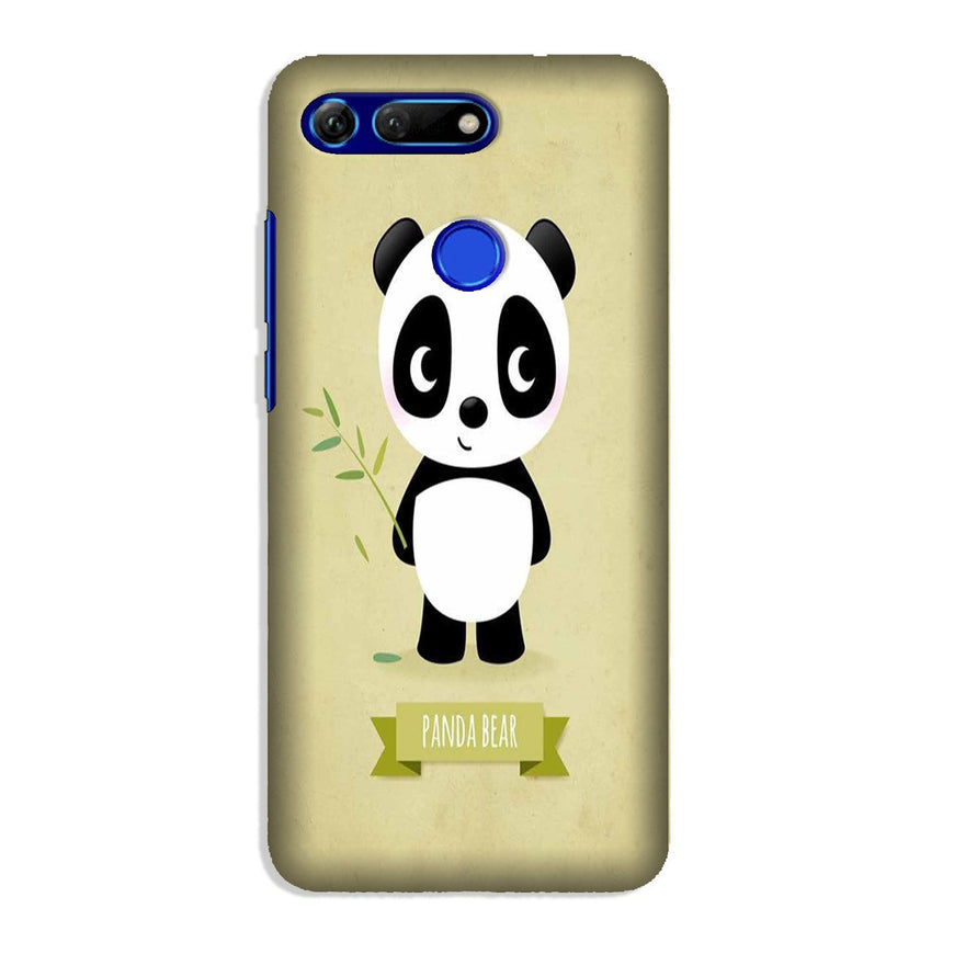 Panda Bear Mobile Back Case for Honor View 20 (Design - 317)