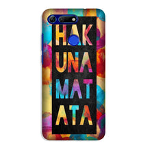 Hakuna Matata Mobile Back Case for Honor View 20 (Design - 323)