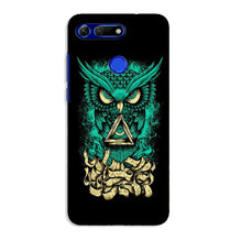 Owl Mobile Back Case for Honor View 20 (Design - 358)