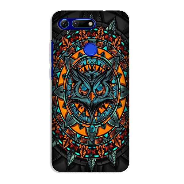 Owl Mobile Back Case for Honor View 20 (Design - 360)