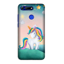 Unicorn Mobile Back Case for Honor View 20 (Design - 366)
