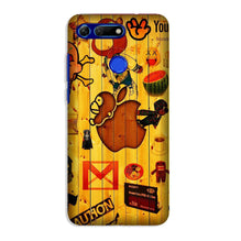 Wooden Texture Mobile Back Case for Honor View 20 (Design - 367)