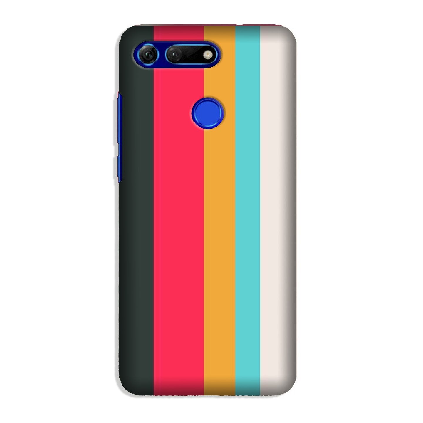 Color Pattern Mobile Back Case for Honor View 20 (Design - 369)