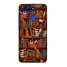 Book Shelf Mobile Back Case for Honor View 20 (Design - 390)