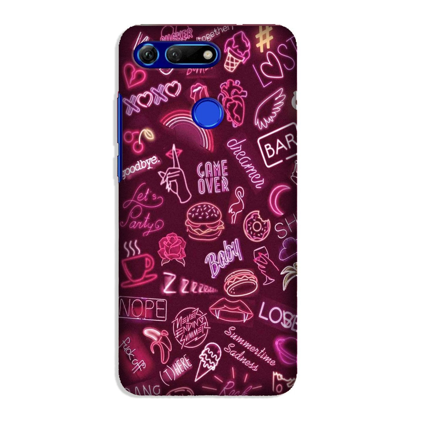Party Theme Mobile Back Case for Honor View 20 (Design - 392)