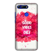 Good Vibes Only Mobile Back Case for Honor View 20 (Design - 393)