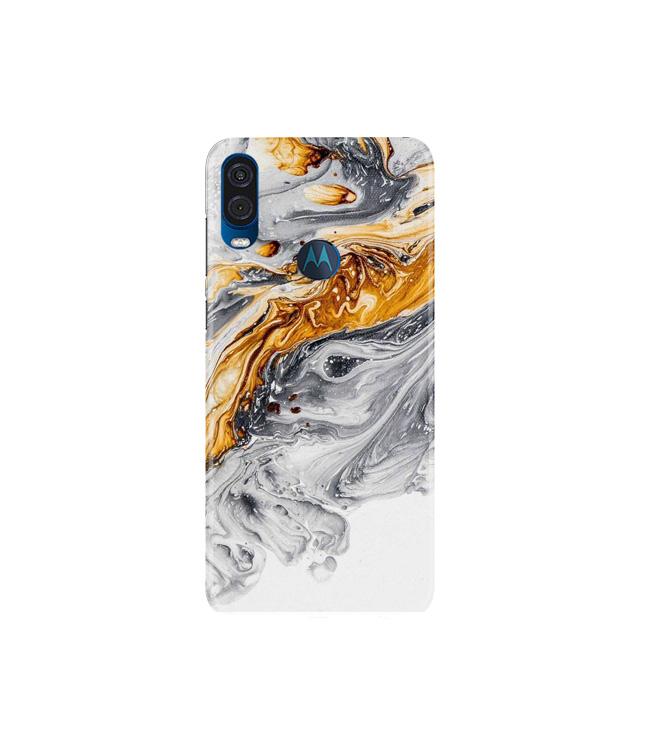 Marble Texture Mobile Back Case for Moto One Vision (Design - 310)