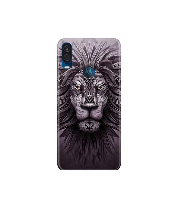 Lion Mobile Back Case for Moto One Vision (Design - 315)