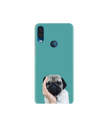 Puppy Mobile Back Case for Moto One Vision (Design - 333)