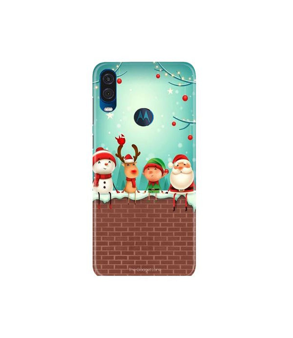 Santa Claus Mobile Back Case for Moto One Vision (Design - 334)