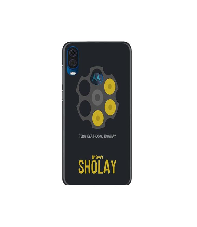 Sholay Mobile Back Case for Moto One Vision (Design - 356)