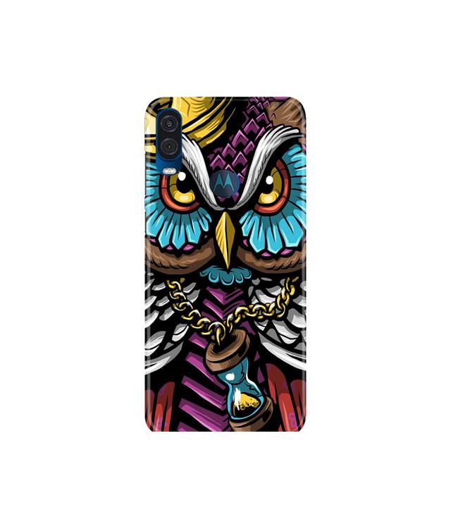 Owl Mobile Back Case for Moto One Vision (Design - 359)