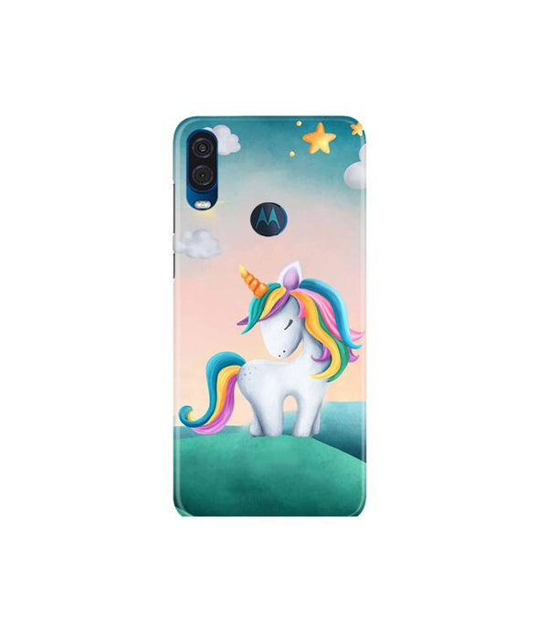 Unicorn Mobile Back Case for Moto One Vision (Design - 366)