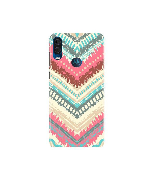 Pattern Mobile Back Case for Moto One Vision (Design - 368)