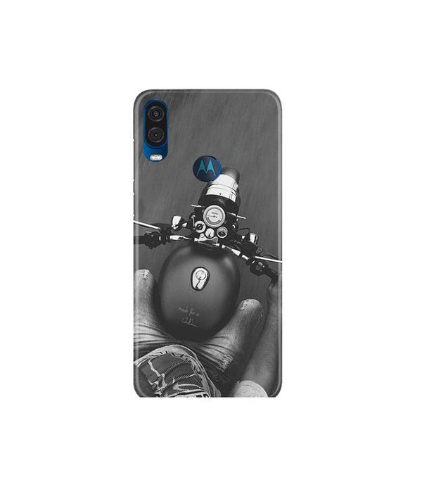 Royal Enfield Mobile Back Case for Moto One Vision (Design - 382)
