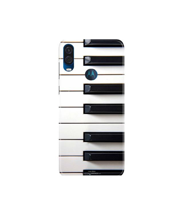 Piano Mobile Back Case for Moto One Vision (Design - 387)