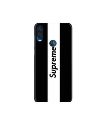 Supreme Mobile Back Case for Moto One Vision (Design - 388)