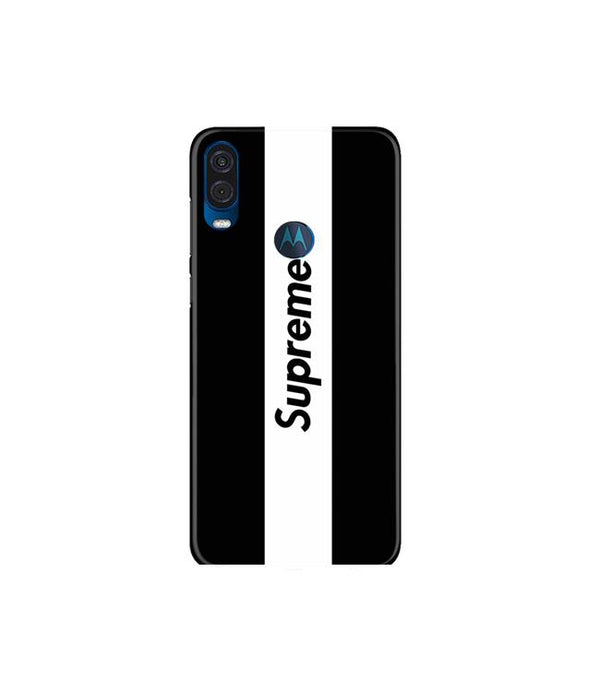 Supreme Mobile Back Case for Moto One Vision (Design - 388)
