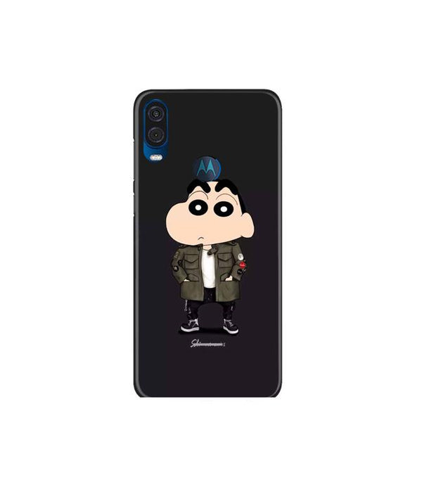 Shin Chan Mobile Back Case for Moto One Vision (Design - 391)