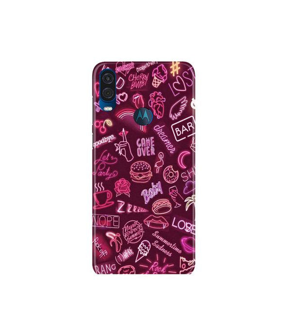 Party Theme Mobile Back Case for Moto One Vision (Design - 392)