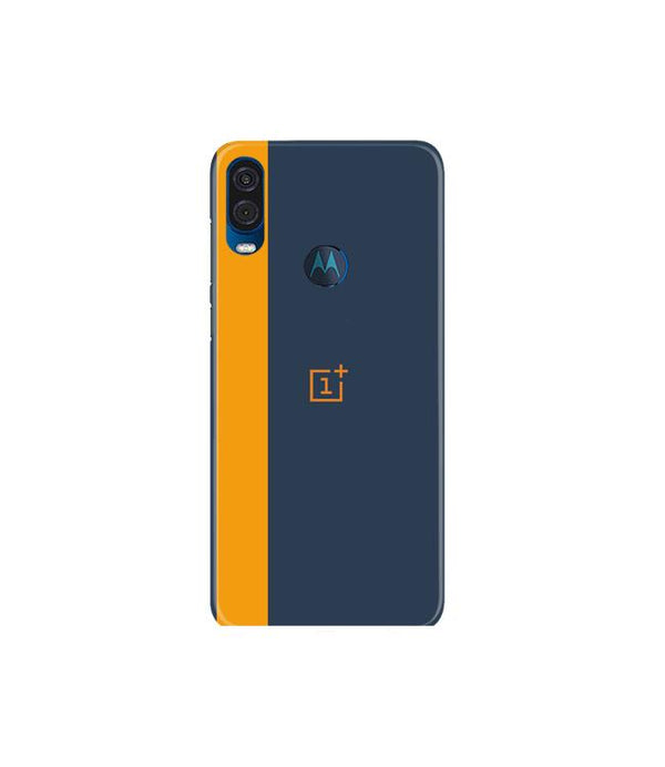 Oneplus Logo Mobile Back Case for Moto One Vision (Design - 395)