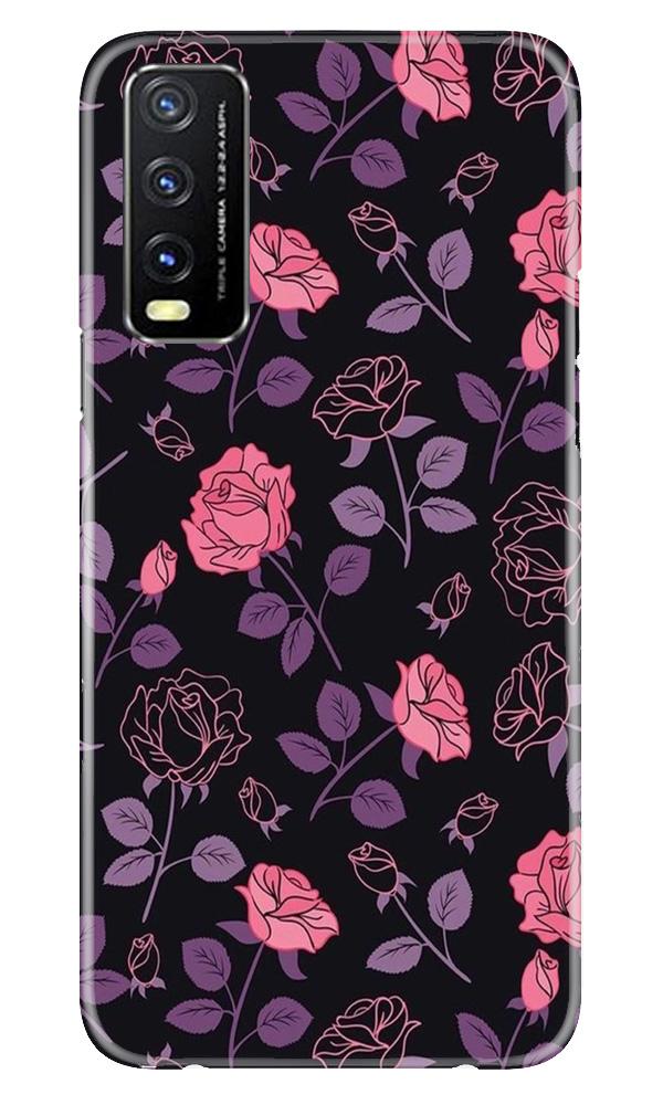 Rose Pattern Case for Vivo Y20G