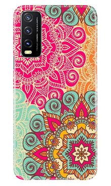 Rangoli art Mobile Back Case for Vivo Y20 (Design - 6)