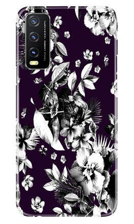 white flowers Case for Vivo Y20i