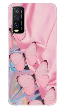 Butterflies Mobile Back Case for Vivo Y20G (Design - 26)
