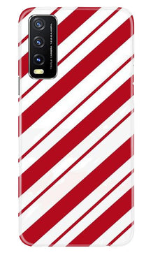 Red White Mobile Back Case for Vivo Y20G (Design - 44)