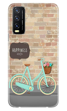 Happiness Mobile Back Case for Vivo Y20i (Design - 53)