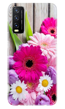 Coloful Daisy2 Mobile Back Case for Vivo Y20i (Design - 76)