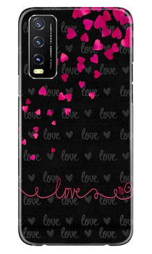 Love in Air Mobile Back Case for Vivo Y20i (Design - 89)