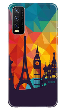 Eiffel Tower2 Mobile Back Case for Vivo Y20i (Design - 91)