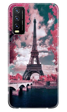 Eiffel Tower Mobile Back Case for Vivo Y20G  (Design - 101)