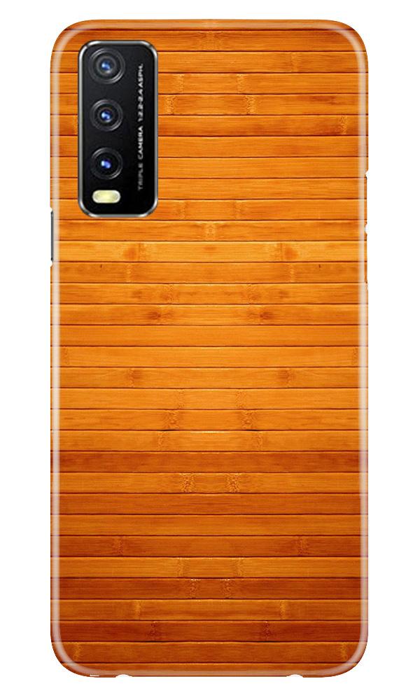 Wooden Look Case for Vivo Y20i  (Design - 111)