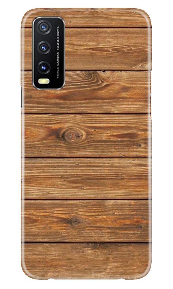 Wooden Look Case for Vivo Y20i  (Design - 113)