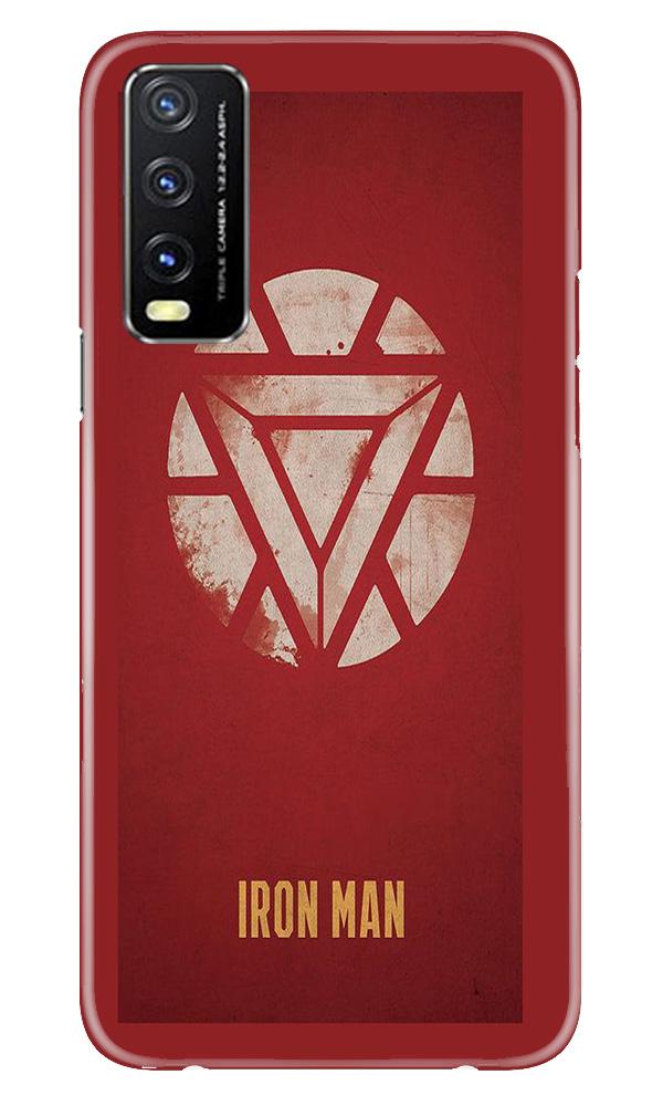 Iron Man Superhero Case for Vivo Y20G  (Design - 115)