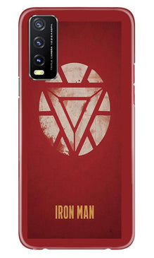 Iron Man Superhero Mobile Back Case for Vivo Y20i  (Design - 115)