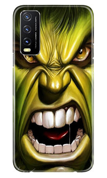 Hulk Superhero Mobile Back Case for Vivo Y20  (Design - 121)