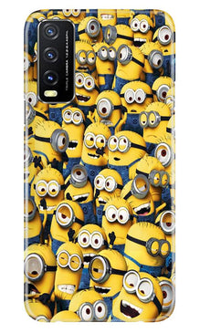 Minions Mobile Back Case for Vivo Y20i  (Design - 126)