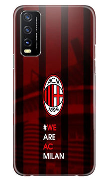 AC Milan Mobile Back Case for Vivo Y20i  (Design - 155)