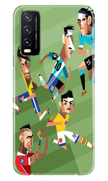 Football Mobile Back Case for Vivo Y20i  (Design - 166)