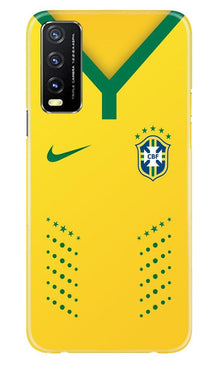 Brazil Mobile Back Case for Vivo Y20i  (Design - 176)
